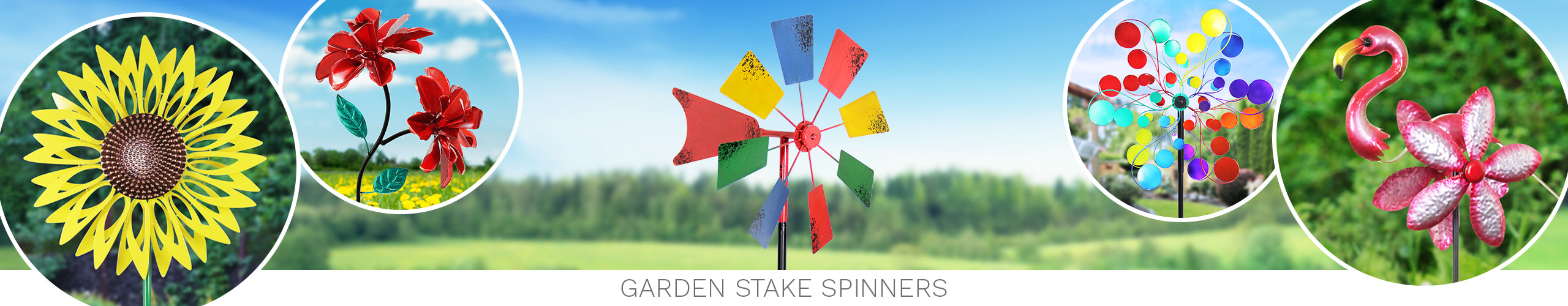 Garden Stake Spinners