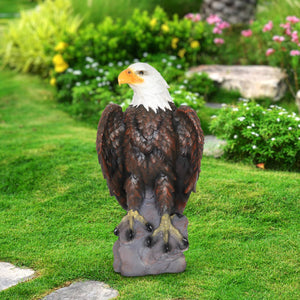 Majestic Bald Eagle Garden Statue, 24 Inch | Shop Garden Decor by Exhart