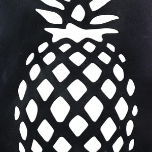 Solar Matte Black Stamped Metal Pineapple Wall Art, 12 x 17 Inches | Shop Garden Decor by Exhart