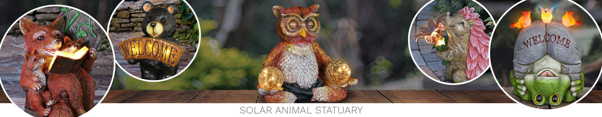 Solar Animal Statues