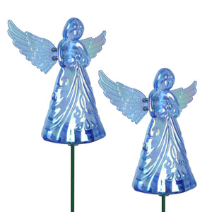 2 Piece Blue Angel WindyWing Garden Stakes, 4.5 by 30 Inches | Shop Garden Decor by Exhart