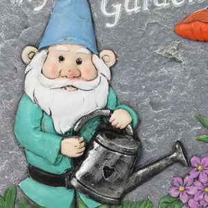 Welcome to My Garden Gnome Stepping Stone, 10 x 11 Inches | Shop Garden Decor by Exhart