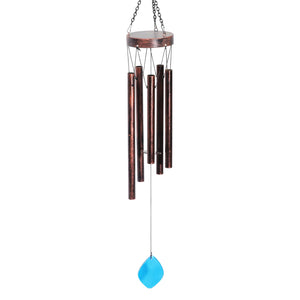 Large Rainbow Dual Spinner Metal Wind Chime, 13 by 47 Inches | Shop Garden Decor by Exhart