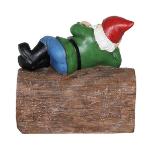 Good Time Tokin' Gnomie Marijuana Smoking Gnome on a LED 4:20 Clock with a Battery Timer, 10 Inch | Exhart