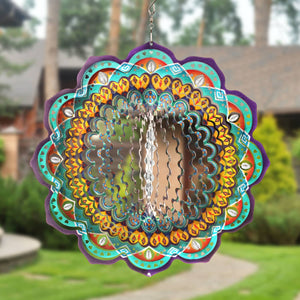 Colorful Hearts Hanging Garden Spinner with Beads, 12 Inch | Shop Garden Decor by Exhart