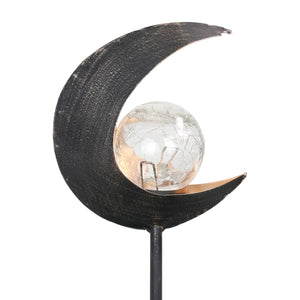 Solar Lunar Torch Moon Garden Stake, 5 by 37 Inches | Shop Garden Decor by Exhart