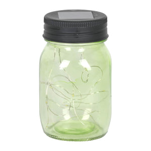 3 Piece Solar Glass Firefly Light Jar Set, 5.5 Inch | Shop Garden Decor by Exhart