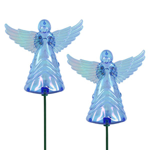 2 Piece Blue Angel WindyWing Garden Stakes, 4.5 by 30 Inches | Shop Garden Decor by Exhart