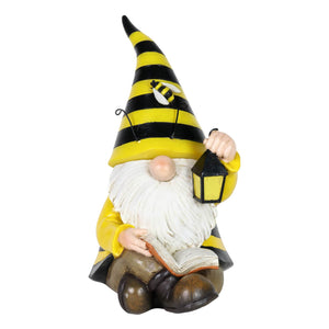 Solar Beekeeper Garden Gnome with Book and Lantern Statuary, 5.5 by 9.5 Inches | Shop Garden Decor by Exhart