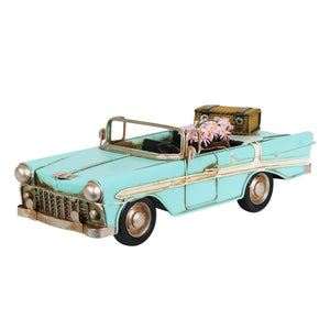 Vintage Convertible Car LED Statue with a Battery Powered Timer, 10.5 by 4.5 x 4 Inches | Shop Garden Decor by Exhart