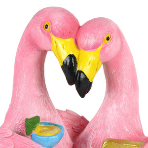 Solar Happy Hour Flamingos Sign, 10 Inch | Shop Garden Decor by Exhart