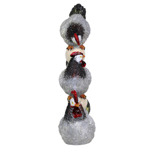 Stacked Chicken and Egg Hand Painted Garden Statue, 12 Inch | Shop Garden Decor by Exhart