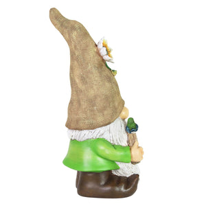 Gnome with "Garden of Weedin" Sign and Can't See Hat Statuary, 6.5 by 13.5 Inches | Shop Garden Decor by Exhart