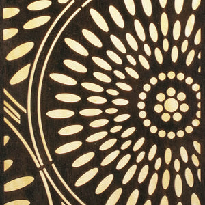 Solar Bronze Metal Filigree Wall Panel Art with Circle Pattern, 8 x 33 Inches | Shop Garden Decor by Exhart