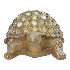 Turtle with Clear Accent Beads Garden Statue, 5 by 12 Inch | Shop Garden Decor by Exhart