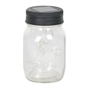 3 Piece Solar Glass Firefly Light Jar Set, 5.5 Inch | Shop Garden Decor by Exhart