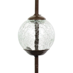 Bronze Dragonfly Rain Gauge Stake with Clear Glass Ball Detail, 32.5 Inches | Shop Garden Decor by Exhart