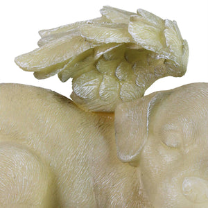 Solar Sleeping Dog Angel Memorial Statue, 12 by 6.5 Inches | Shop Garden Decor by Exhart