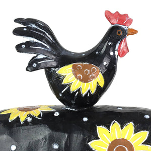 Stacked Sunflower Farm Animal Statuary, 12.5 by 17 Inches | Shop Garden Decor by Exhart