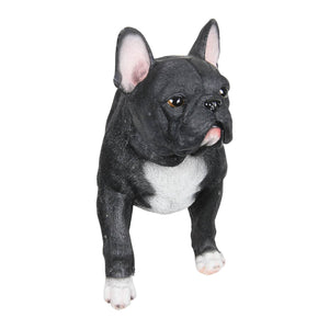 Hand Painted Black French Bulldog Statuary, 12 Inch | Shop Garden Decor by Exhart