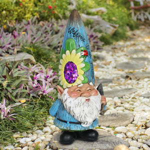 Blue Garden Gnome Statue with Trowel, 12 Inch | Shop Garden Decor by Exhart