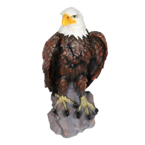 Majestic Bald Eagle Garden Statue, 24 Inch | Shop Garden Decor by Exhart