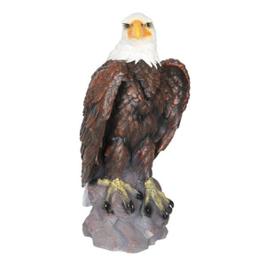 Majestic Bald Eagle Garden Statue, 24 Inch | Shop Garden Decor by Exhart