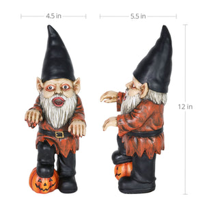 Halloween Zombie Gnome Statue, 12 Inches tall | Shop Garden Decor by Exhart