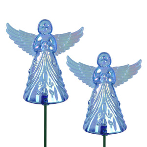 2 Piece Blue Angel WindyWing Garden Stakes, 4.5 by 30 Inches | Shop Garden Decor by Exhart