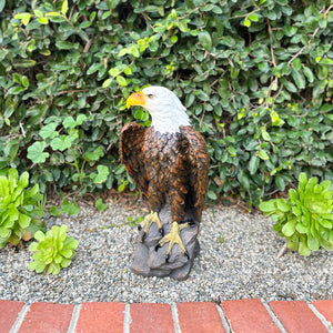 Majestic Bald Eagle Garden Statue, 24 Inch | Shop Garden Decor by Exhart