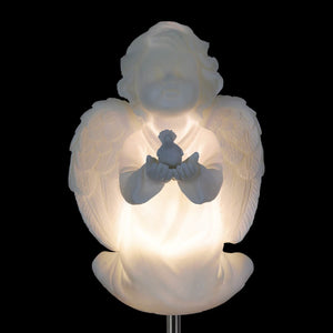 Solar Child Angel Garden Stake in Resin, 5 by 30 Inches | Shop Garden Decor by Exhart