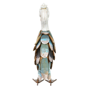 Wood and Metal Pelican Garden Statue, 15 Inch | Shop Garden Decor by Exhart