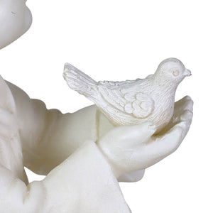 Solar Child Angel Garden Stake in Resin, 5 by 30 Inches | Shop Garden Decor by Exhart