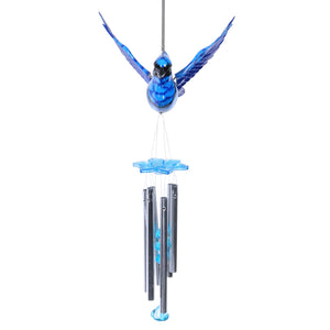 Large WindyWings Blue Jay Wind Chime, 12 by 24 Inches | Shop Garden Decor by Exhart