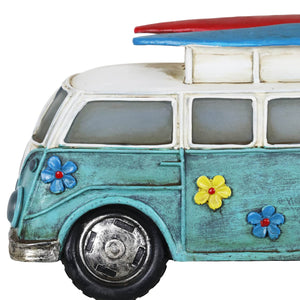 Solar Retro Bus Garden Statue, 7 Inch | Shop Garden Decor by Exhart