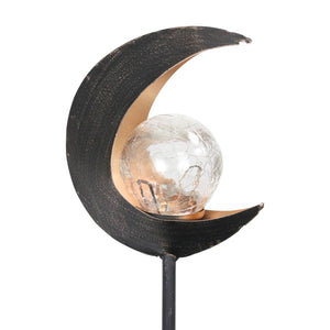 Solar Lunar Torch Moon Garden Stake, 5 by 37 Inches | Shop Garden Decor by Exhart