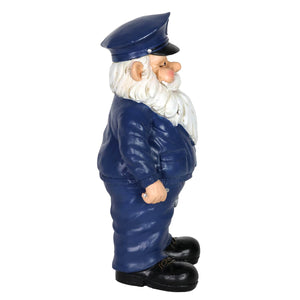 Policeman Gnome Statuary, 7.5 by 13 Inches | Shop Garden Decor by Exhart