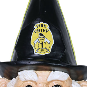 Fireman Fred Gnome Garden Statue, 13.5 Inches tall | Shop Garden Decor by Exhart