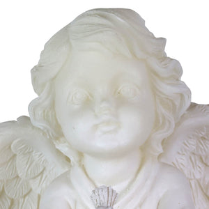 Solar Child Angel Garden Stake in Resin, 5 by 30 Inches | Shop Garden Decor by Exhart