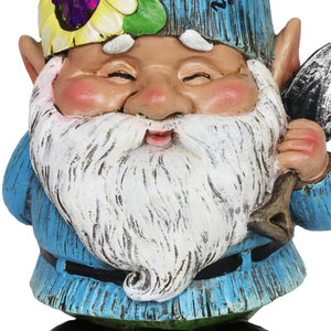 Blue Garden Gnome Statue with Trowel, 12 Inch | Shop Garden Decor by Exhart