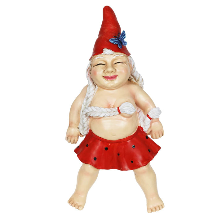 Good Time Sunbathing Sally Pool Floater Gnome, 13 Inch