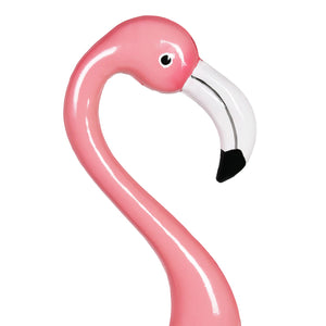 Pink Hand Painted Metal Garden Flamingo Statue, 40 Inches tall | Shop Garden Decor by Exhart