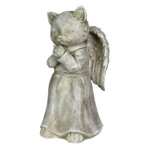 Praying Cat Angel Garden Statue, 7.5 Inches tall | Shop Garden Decor by Exhart