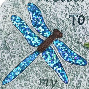 2 Piece Set of Dragonfly and Butterfly Stepping Stones, 10 Inches | Shop Garden Decor by Exhart