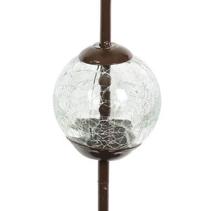 Bronze Butterfly Rain Gauge Stake with Clear Glass Ball Detail, 32.5 Inches | Shop Garden Decor by Exhart