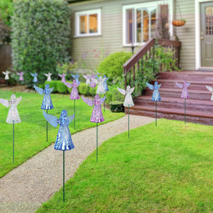 2 Piece Blue Angel WindyWing Garden Stakes, 4.5 by 30 Inches | Shop Garden Decor by Exhart