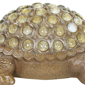 Turtle with Clear Accent Beads Garden Statue, 5 by 12 Inch | Shop Garden Decor by Exhart