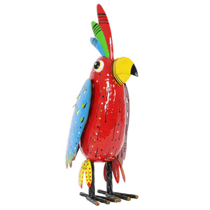 Colorful Metal Garden Bird Statue, 19 Inch | Shop Garden Decor by Exhart