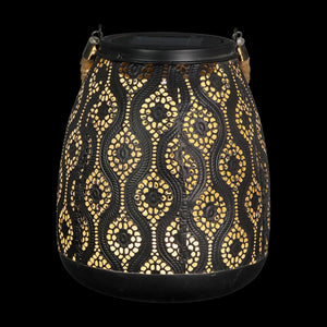 Solar Metal Filigree Hanging Lantern, 7 by 15 Inches | Shop Garden Decor by Exhart