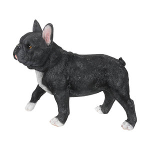 Hand Painted Black French Bulldog Statuary, 12 Inch | Shop Garden Decor by Exhart